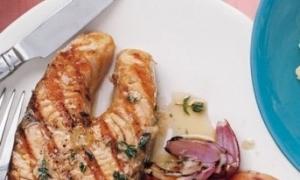 Grilovaná ryba - Recepty Halibut steaky Grilovaná marináda