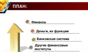 Finance v ekonomiji.  Bančni sistem.  Finance v gospodarstvu Trenutno stanje ruskega bančnega sistema