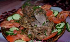 Lamb with vegetables - simple and delicious!